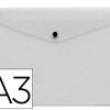 SOBRE Polip. A-3 C/Broche Transparente PP
