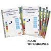 SEPARADOR 10-H Fº Multitaladro PP Translucido