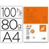 RECAMBIO PAPEL A-4 LISO 4/Taladros 100-H 80gr.