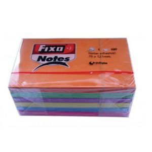 NOTAS ADHESIVAS Fixo 76x127 100-H NEON (Pvp.Pack 6.)