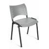 SILLA Auxiliar S/BRAZOS Apilable Asiento Polimero (Gris-Clar