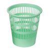 PAPELERA PLASTICA REJILLA 12-Lt  C/Pastel (Verde)
