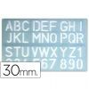 PLANTILLA ROTULACION LETRAS 30mm