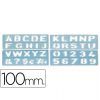 PLANTILLA ROTULACION LETRAS 100mm