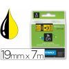 CINTA ROTULAR Dymo (D1) 9mm x7mt (Negro,AMARILLO)