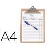 PLACA PORTA-Notas A-4 CARTON EXTRA DURO C/PINZA SUPER