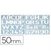 PLANTILLA ROTULACION LETRAS 50mm
