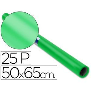 PAPEL CHAROL TREPADO Rollo 25h. 50x65 (VERDE)