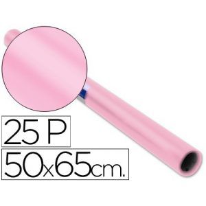 PAPEL CHAROL TREPADO Rollo 25h. 50x65 (ROSA)