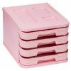 BUCS 4-CAJONES Colores Pastel (Rosa)