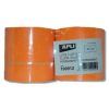 ROLLO ETIQUETA PVP Apli 21x12 Permanente 6u. (Naranja) Recta