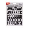 LETRAS Apli 30mm ADHESIVAS NEGRAS 153u.