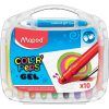 LAPICES DE GEL COLOR PEPS X10 PLAST CAJA