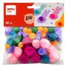 POMPONES COLORES SUAVES 50U