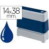 SELLO Printer Brother 14x38mm (Incluye texto) (Azul)