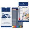 LAPICES Faber-Castell 12-Colores C/Metal GOLDFABER AQUA