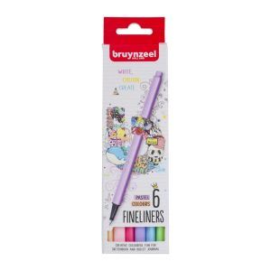 ROTULADOR Talen´s 6-Colores Fineliners Colores Pastel