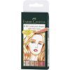 ROTULADOR Faber-Castell 6-Colores Pitt Artist Pen Brush,