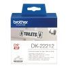 ETIQUETAS Térmicas Brother 62x15,24mts BLANCA PELICULA