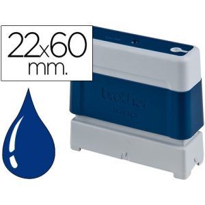 SELLO Printer Brother 22x60mm (Incluye texto) AZUL
