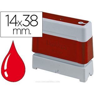SELLO Printer Brother 14x38mm (Incluye texto) (Rojo)