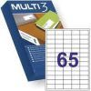 ETIQUETA Multi-3 38x21.2 A-4 Ink/Laser/Copy 500-H