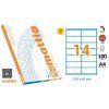 ETIQUETA Mattio 105x40 A-4 Ink/Laser/Copy. 14x100H=1400u