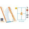 ETIQUETA Mattio 105x148 A-4 Ink/Laser/Copy. 4x100H=400u