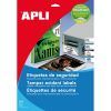 ETIQUETA Seguridad 45.7x21.2 Laser/Copy 10H=270u Permanente