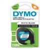 CINTA ROTULAR Dymo TAG 12mm x4mt Plástico (Negro,BLANCO)