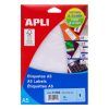 ETIQUETA A-5 Ink/Las/Cop/Man 210x148 C/Recto 15H=15u.