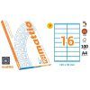 ETIQUETA Mattio 105x35 A-4 Ink/Laser/Copy. 16x100H=1600u