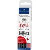 ROTULADOR Faber-Castell 4-Colores Pitt Artist Pen Hand Leto