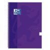 CUADERNO Oxford Touch A4+ Cuadros 5x5 80H (Malva)