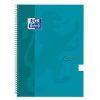 CUADERNO Oxford Touch A4+ Cuadros 5x5 80H (Aguamarina)