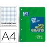 CUADERNO Oxford A4+ Cuadros 5x5 120H 3-Separadores