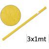 ROLLOS PAPEL EMBALAR 1x3mts Colores (AMARILLO)