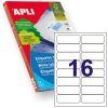 ETIQUETA Apli 105x35 A-4 Ink/Laser/Copy. 16x100H=1600u.