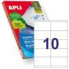 ETIQUETA Apli 105x57 A-4 Ink/Laser/Copy. 10x100H=1000u.