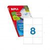 ETIQUETA Apli 105x70 A-4 Ink/Laser/Copy. 8x100H=800u.