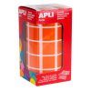 GOMETS ESCOLAR ROLLO Cuadros 20x20 1770u. (Naranja)