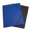 CARPETA GOMAS Fº Plástico PVC 3-SOLAPAS (Azul)