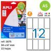 ETIQUETA A-5 Ink/Las/Cop/Man 34x67 C/Romo 15H=180u.