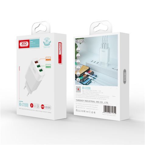 PACK CARGADOR DE CORRIENTE L72 18W QUICK CHARGE 3.0 | CABLE - Imagen 2