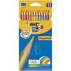 LAPICES Bic 12-Colores KIDS TROPICOLORS