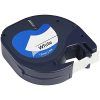 CINTA ROTULAR Compatible Dymo Letratag 12mm x4mt (Negro,BLAN