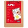 PLACA PORTA-Notas A-4 MADERA C/CLIP SUPERIOR