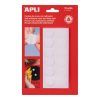 CIRCULOS VELCRO ADHESIVOS Ø19mm 12u. BLANCO