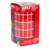 GOMETS ESCOLAR ROLLO Rectangulos 20x10 (Rojo)