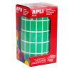 GOMETS ESCOLAR ROLLO Rectangulos 20x10 (Verde)
